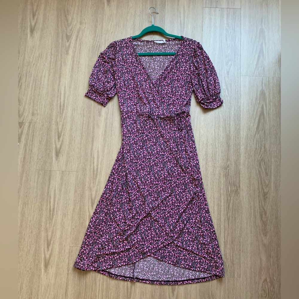 Lush Patterned Wrap Dress
